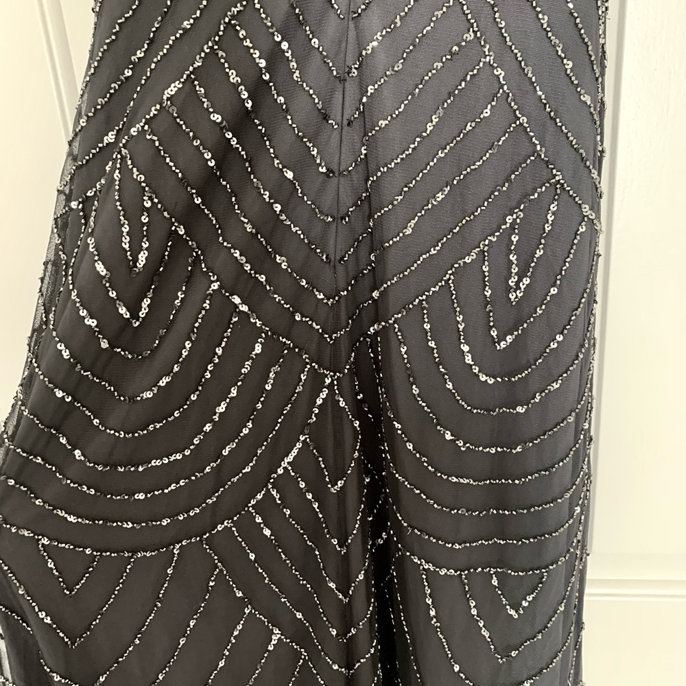 Art Deco Beaded Blouson Dress with Halter Neckline - Picture 8 of 8